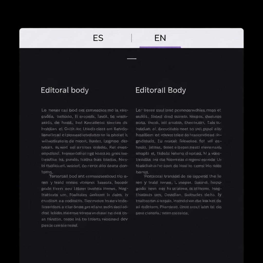 Interfaz de traducción simultánea entre idiomas