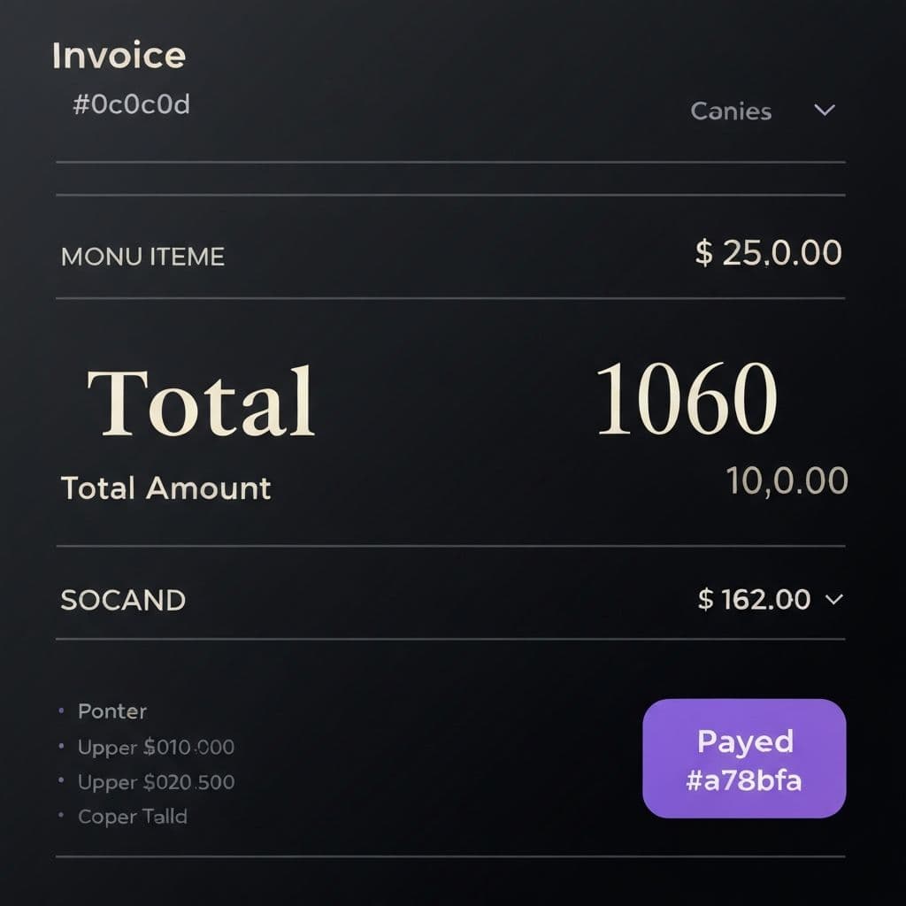Vista de facturación con reconciliación de pagos en USD y COP